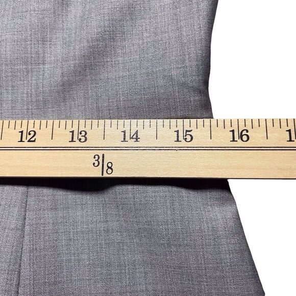 THEORY Cassii Sheath Dress Size 8 Wool Blend Short Sleeve Light Gray EUC Office - Picture 13 of 16